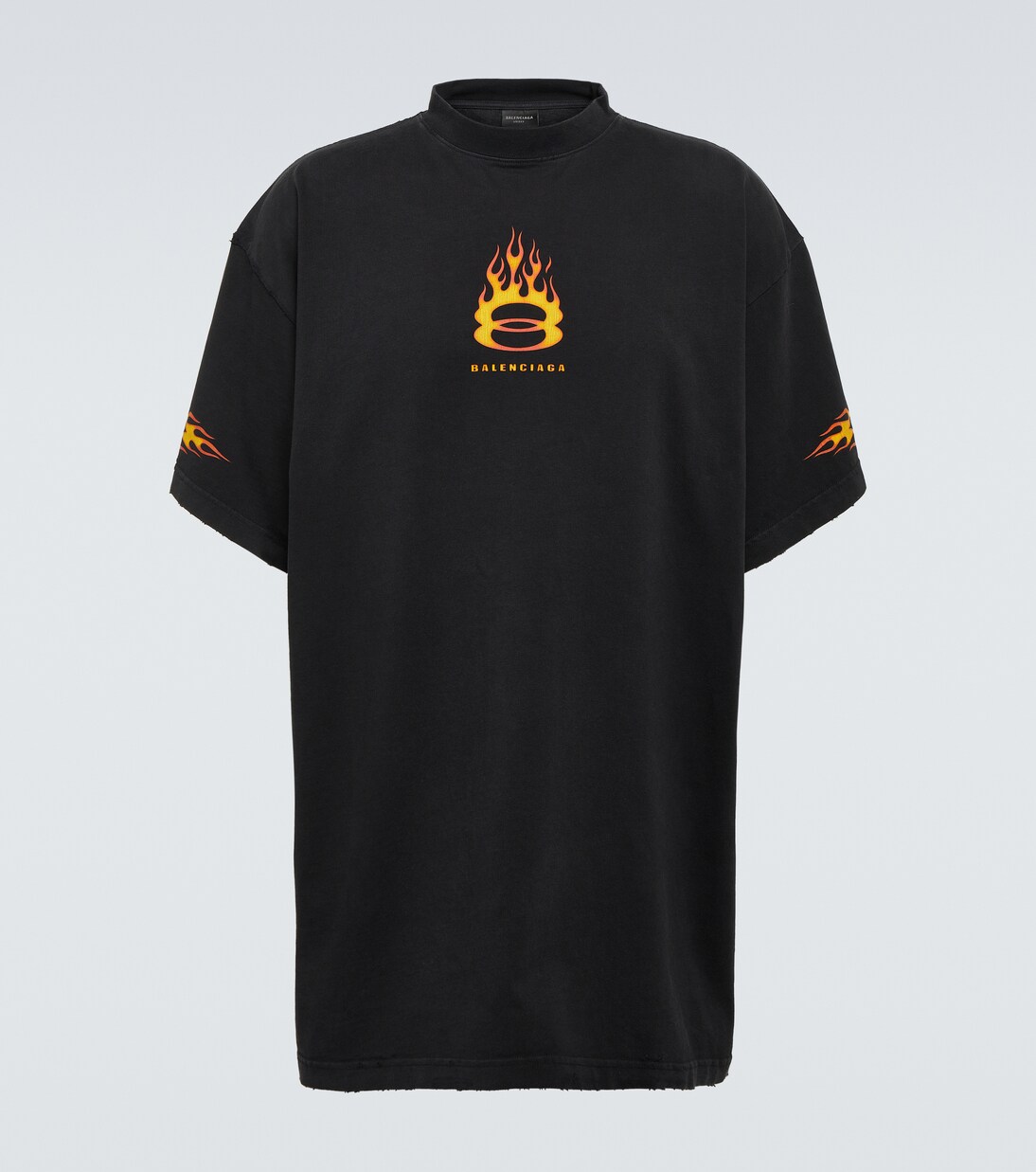 Oversized logo cotton jersey T-shirt | Balenciaga