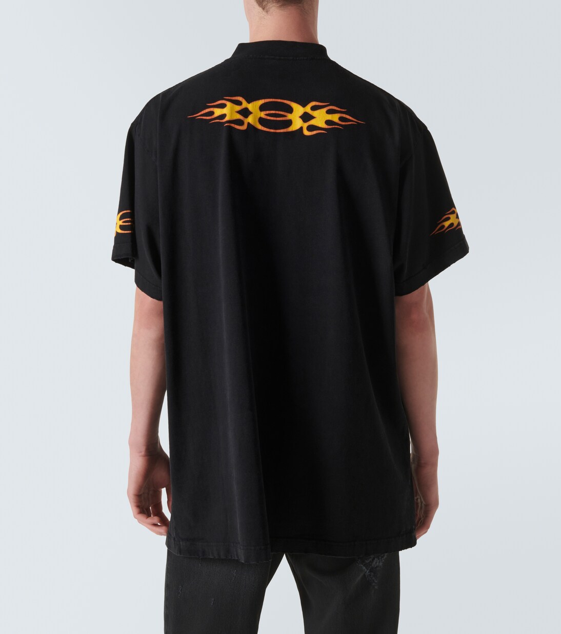 Oversized logo cotton jersey T-shirt | Balenciaga