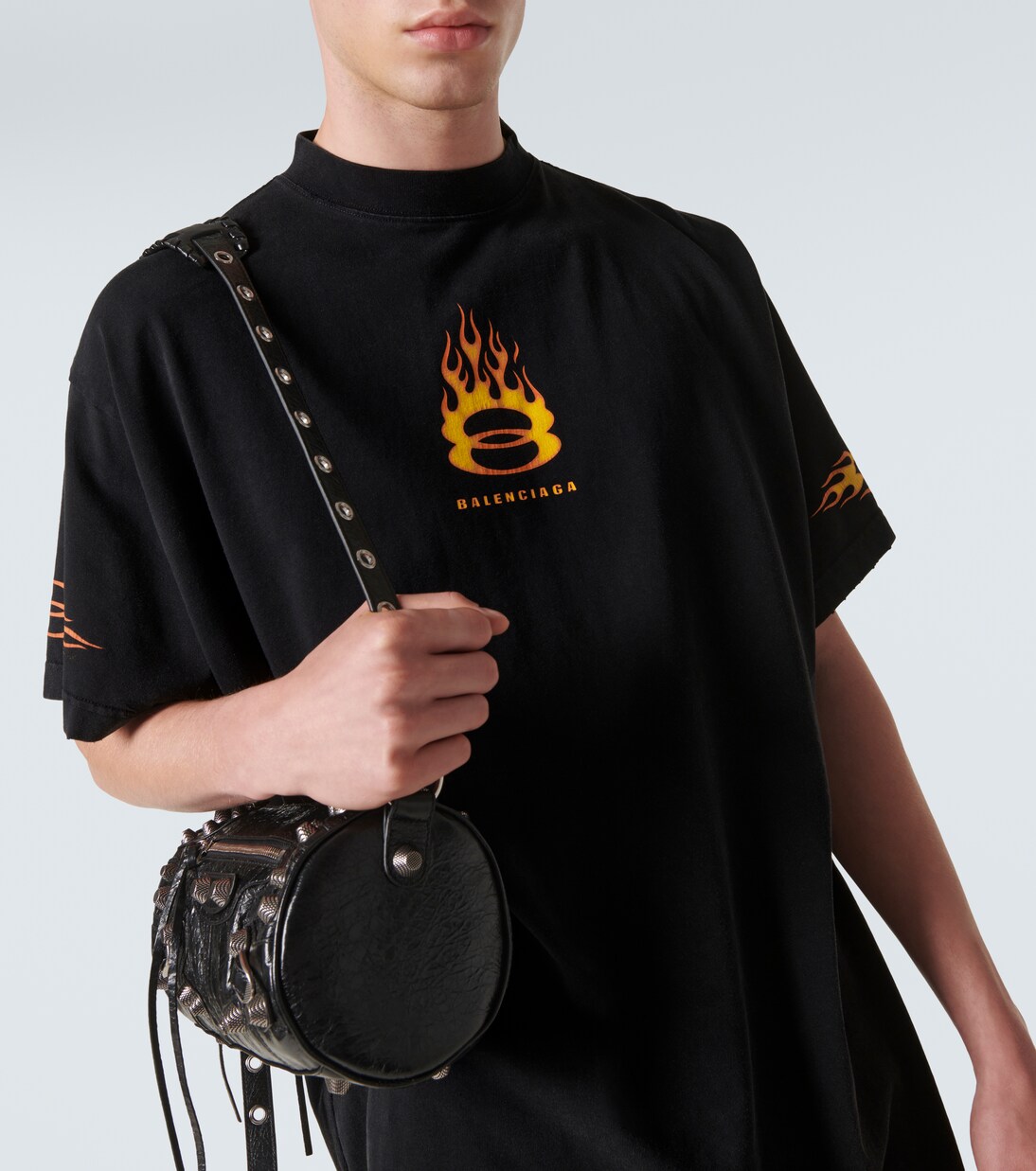 Oversized logo cotton jersey T-shirt | Balenciaga