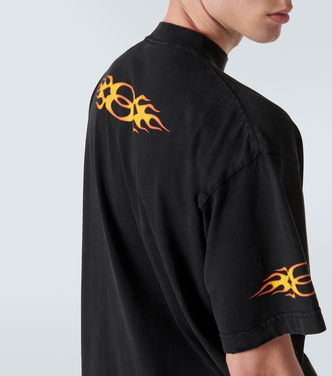 Oversized logo cotton jersey T-shirt | Balenciaga