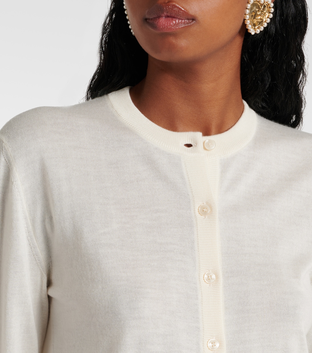 Cardigan DG aus Kaschmir und Seide | Dolce&Gabbana