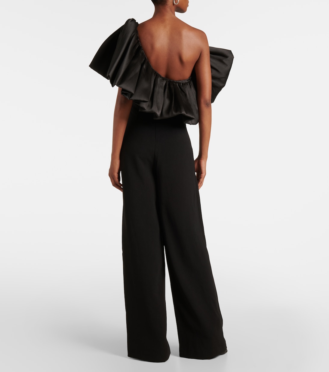 Perla ruffled satin-trimmed jumpsuit | Solace London