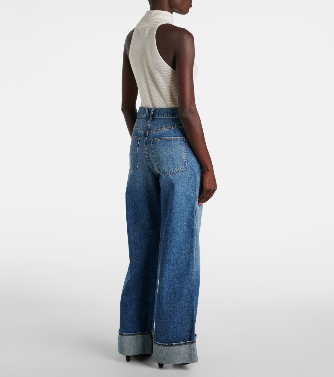 High-Rise Wide-Leg Jeans Taylor | Veronica Beard