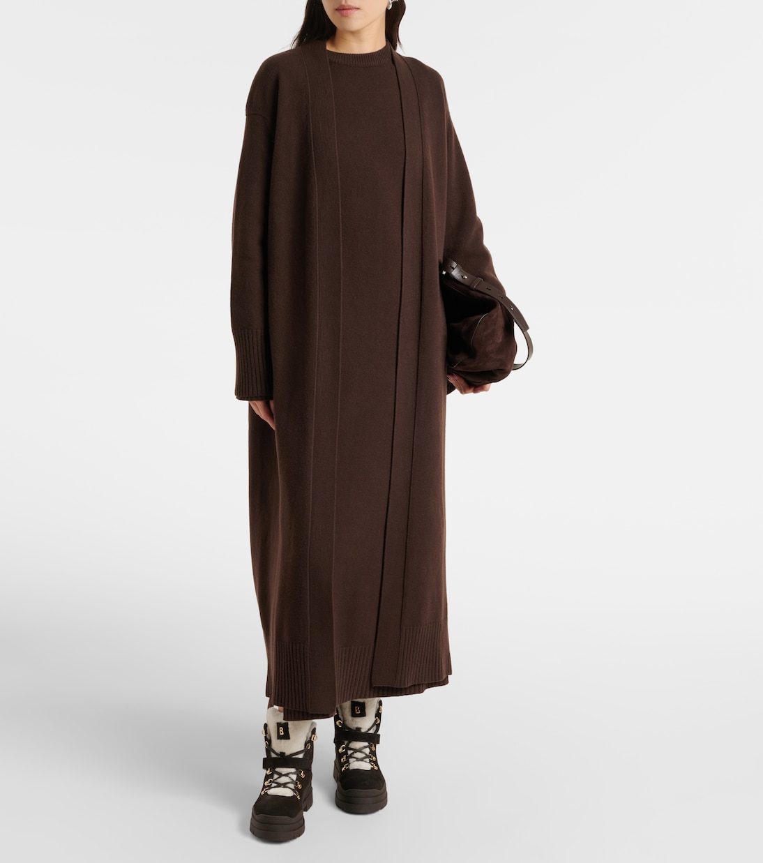 Arosa shearling-trimmed suede ankle boots | Bogner