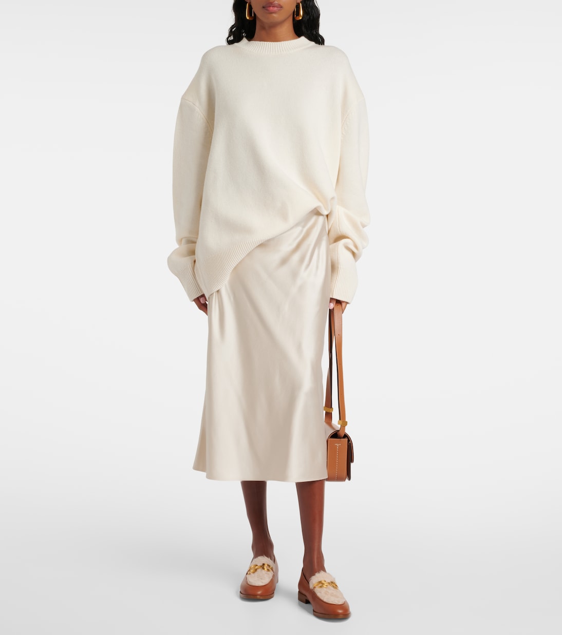 Loafers Brandi aus Leder mit Shearling | Aquazzura