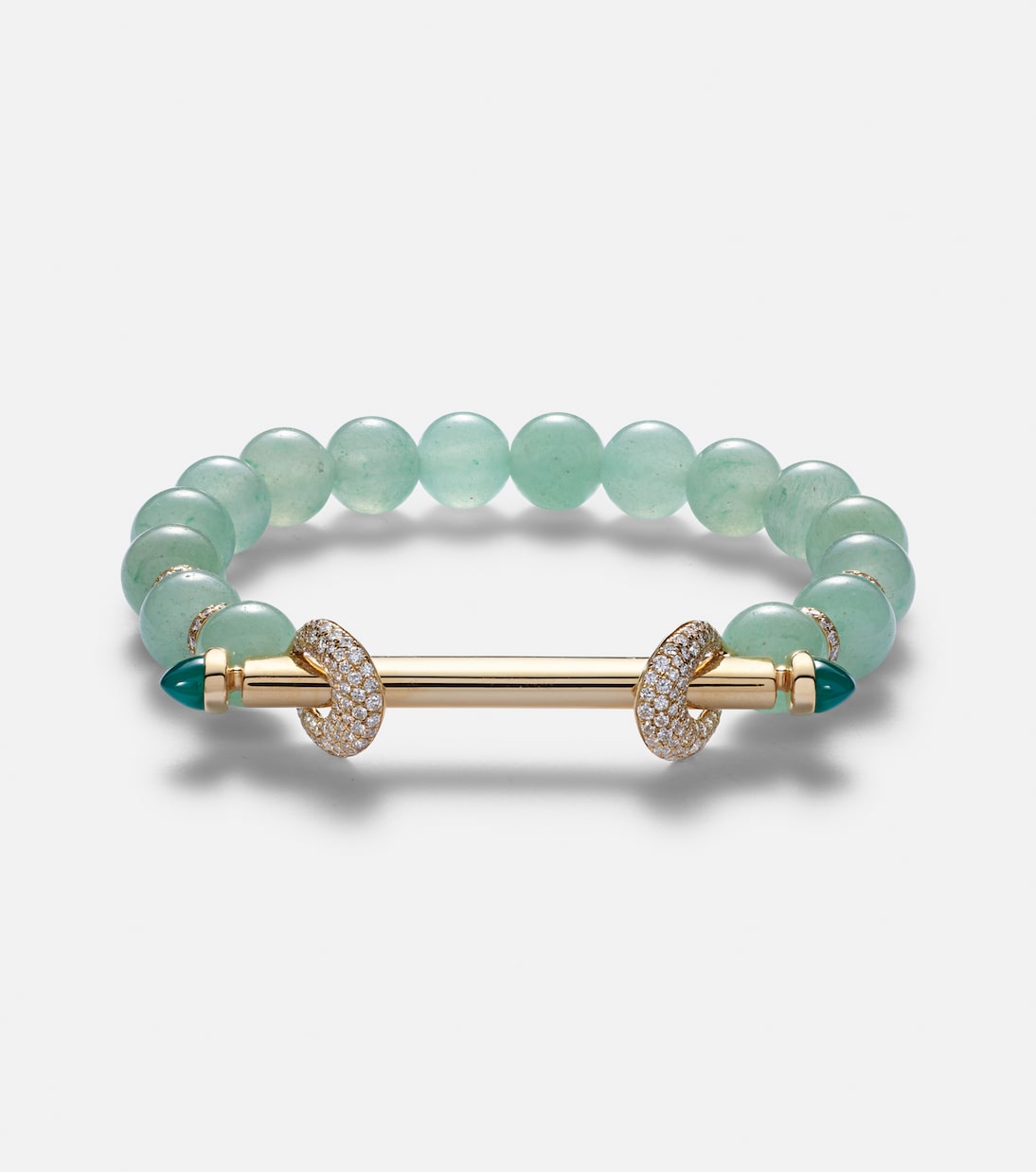Chakra 18kt gold bracelet with gemstones | Ananya