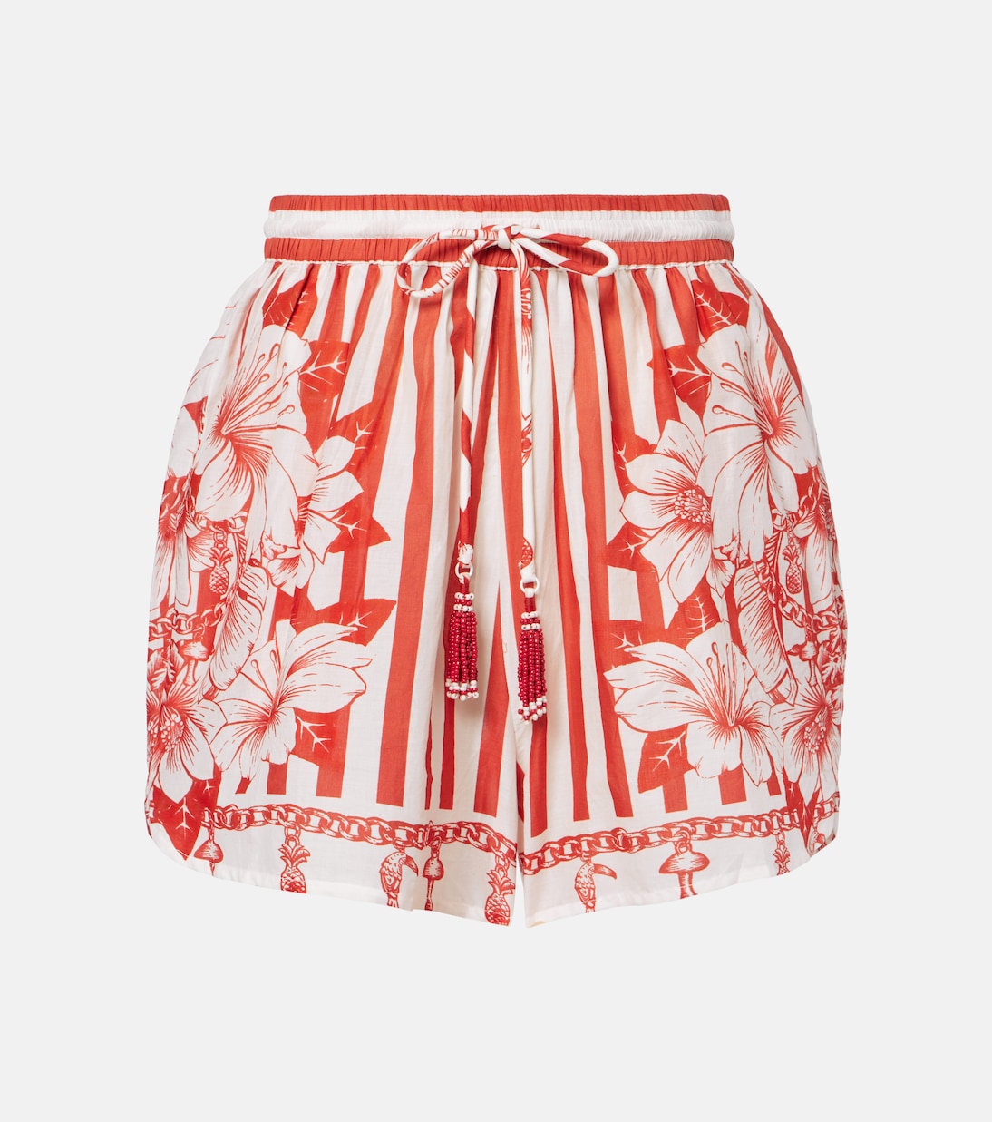 Shorts Floral Chains aus Baumwolle | Farm Rio
