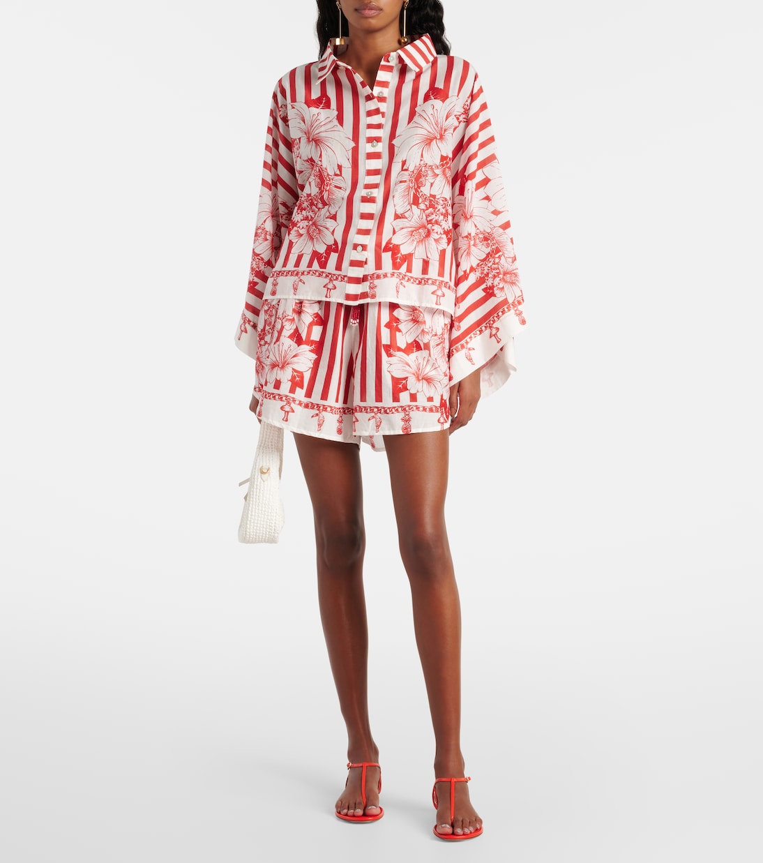 Shorts Floral Chains aus Baumwolle | Farm Rio