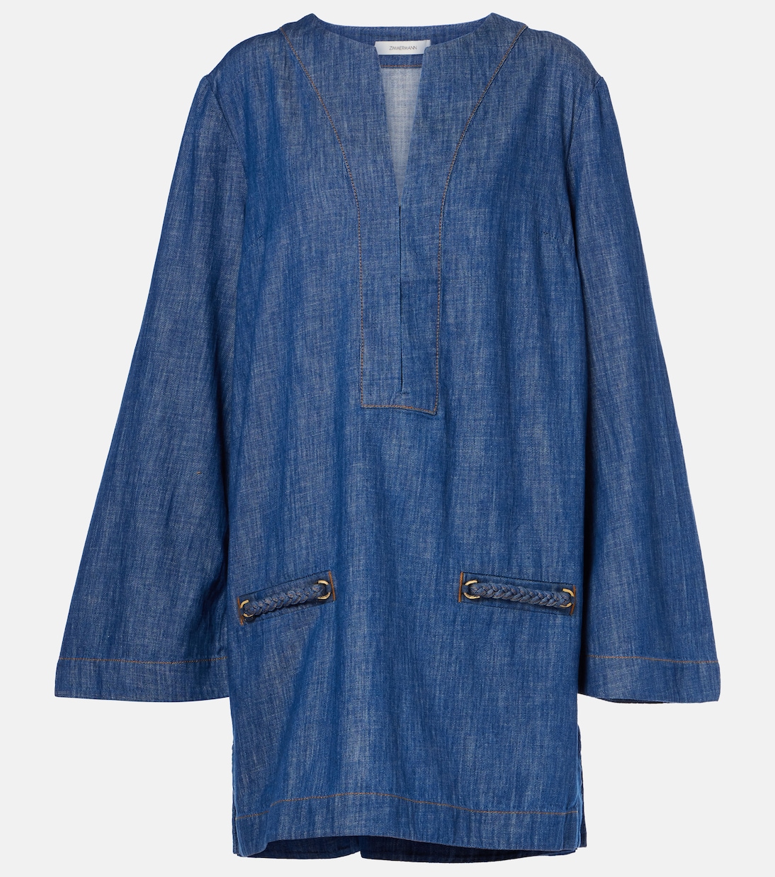 Wylie denim tunic | Zimmermann