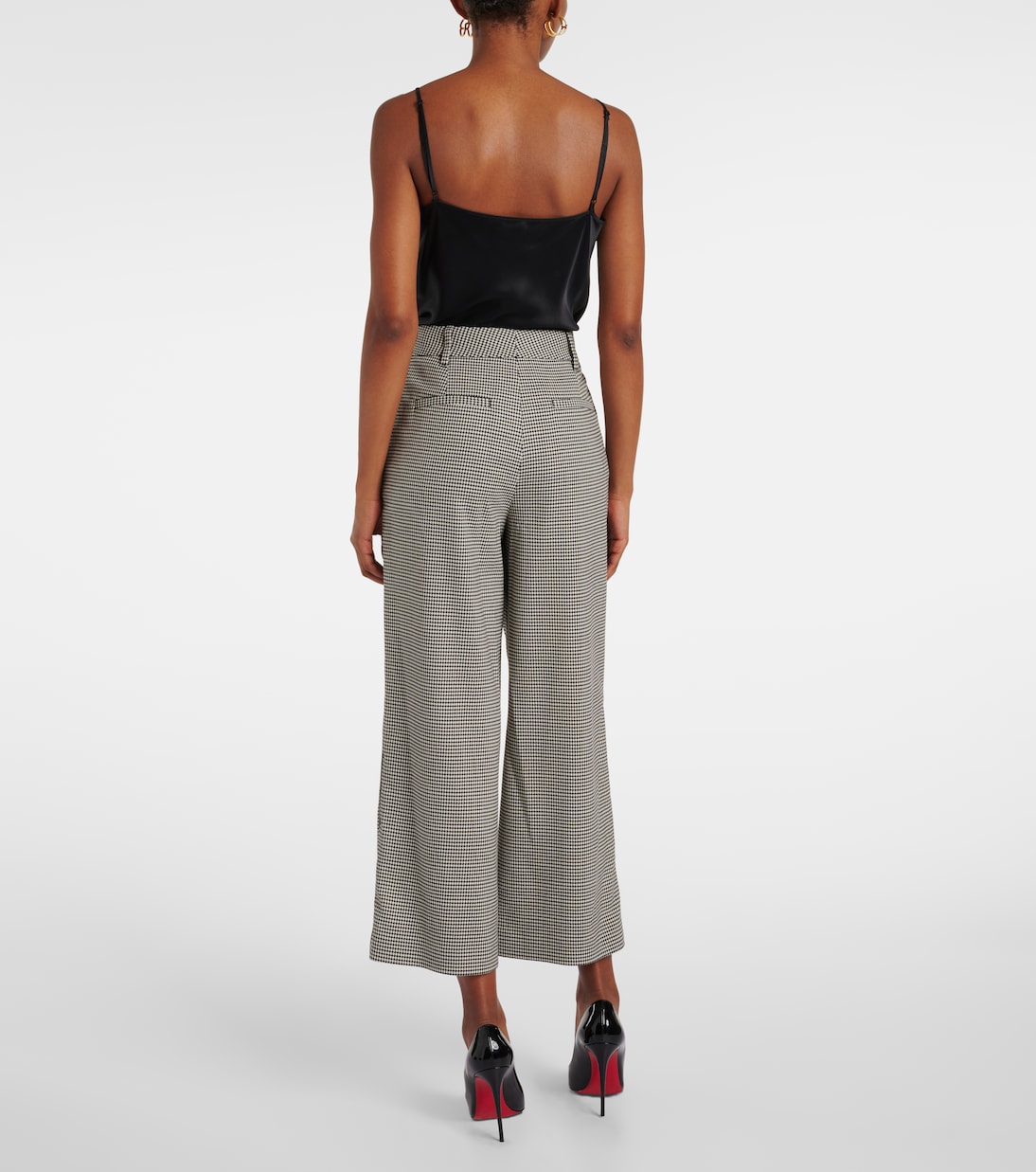 Miki checked capri pants | Simkhai