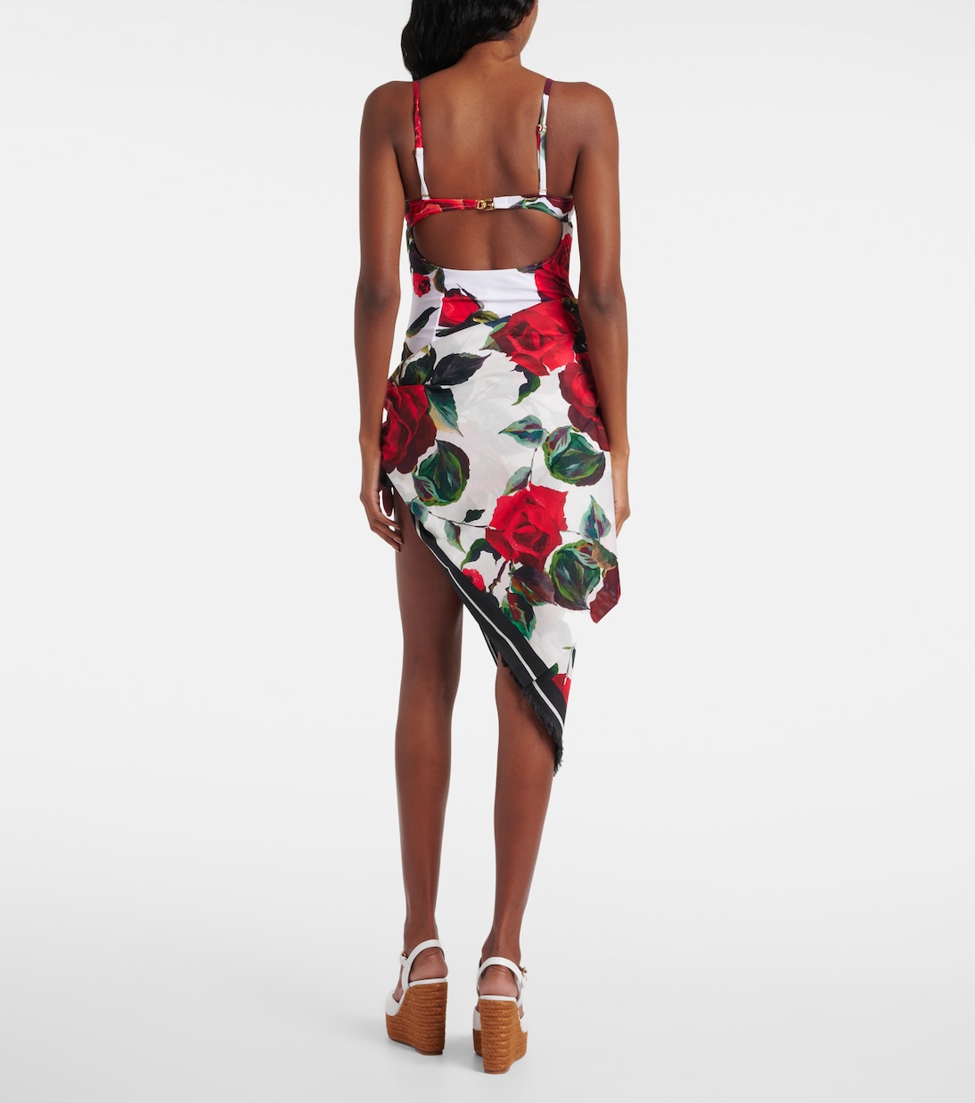 Floral cotton beach cover-up | Dolce&Gabbana