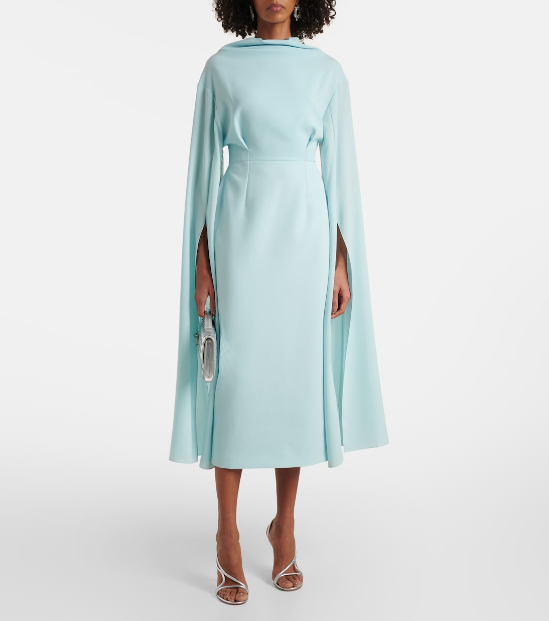 Robe midi Nour en crêpe | Roksanda