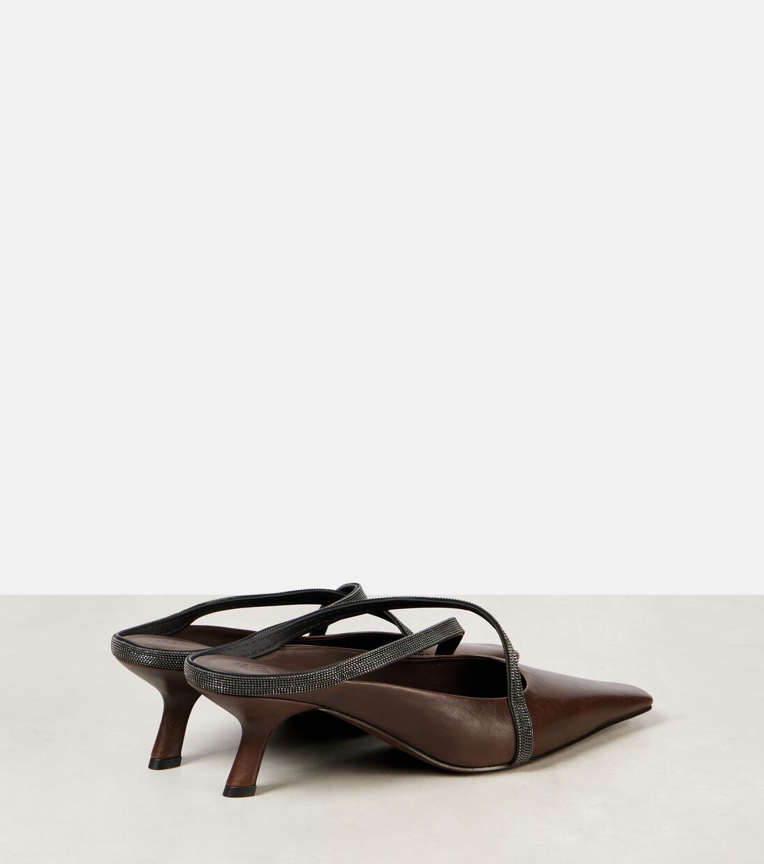 Mules aus Leder | Brunello Cucinelli