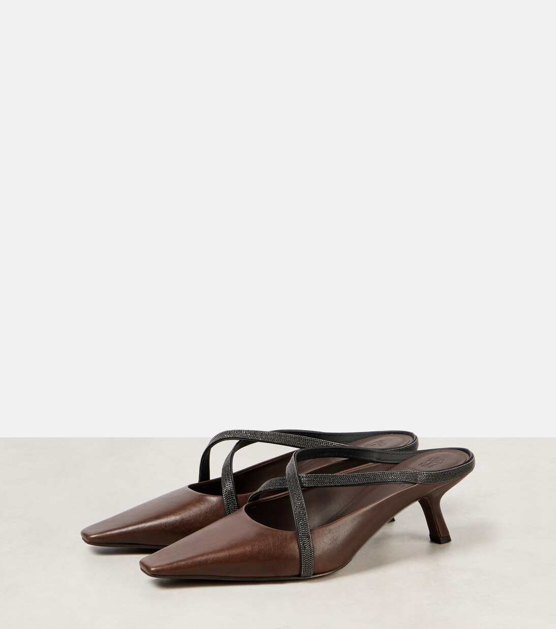 Mules aus Leder | Brunello Cucinelli