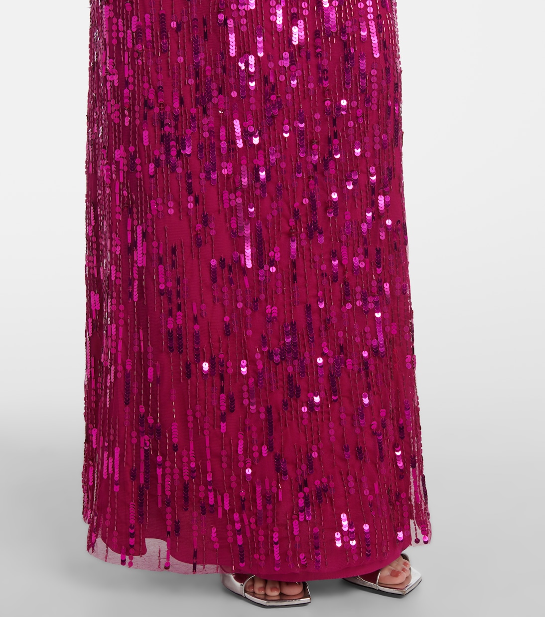 Abito lungo Sungem con decorazioni | Jenny Packham