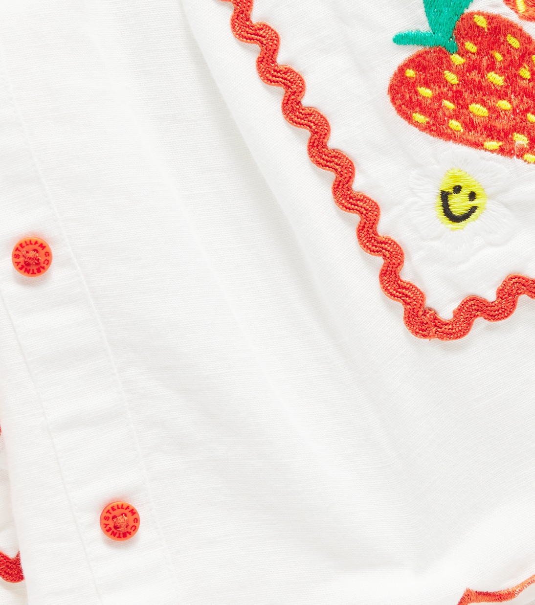 Embroidered linen and cotton skirt | Stella McCartney Kids