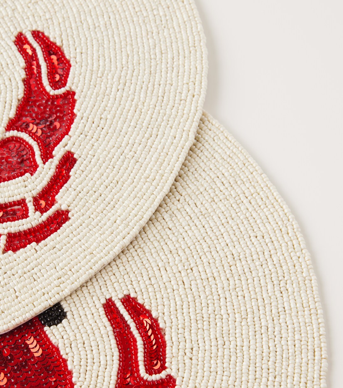 Crab set of 2 beaded placemats | Les-Ottomans