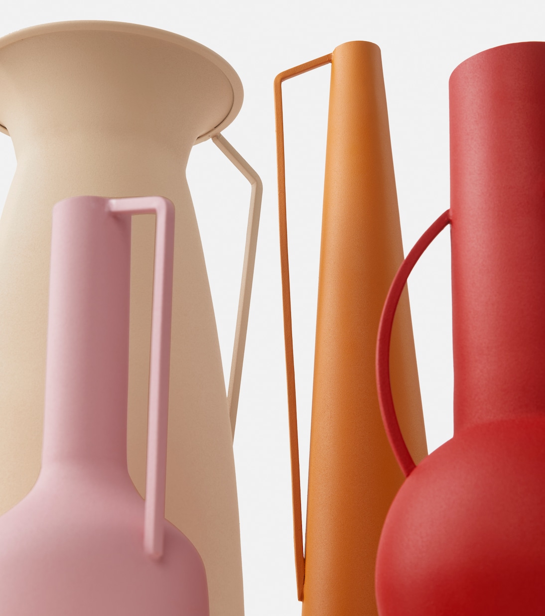 Juego de 4 jarrones Roman de metal | Polspotten