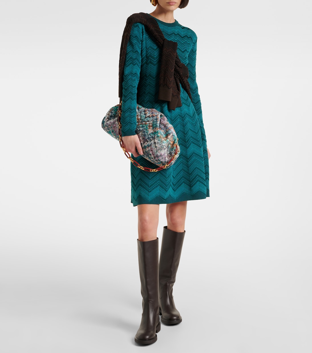 Minikleid aus Häkelstrick | Missoni