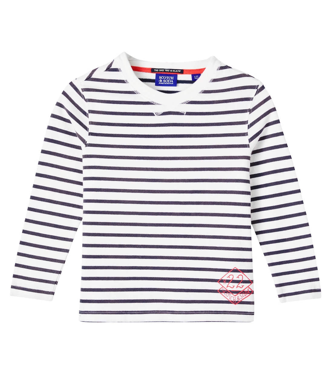 T-shirt in cotone a righe | Scotch & Soda Kids