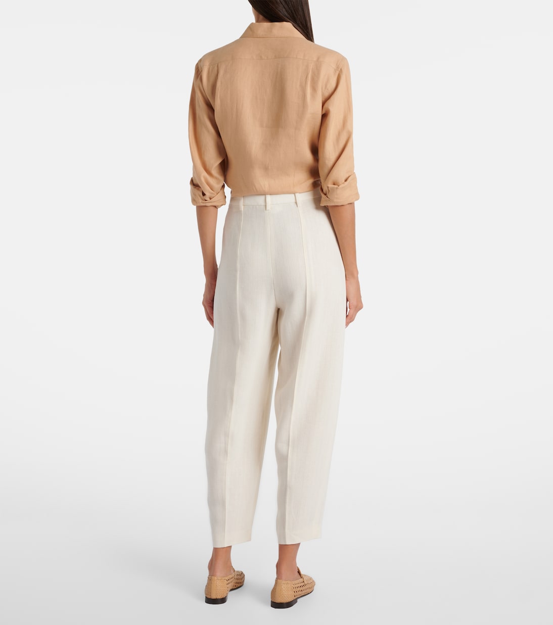 Hose Bob aus Leinen-Crêpe | Loro Piana