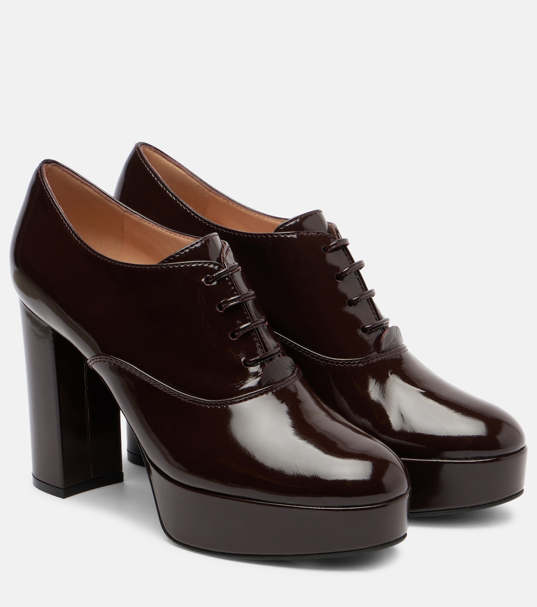 70 lace-up leather platform pumps | Gianvito Rossi