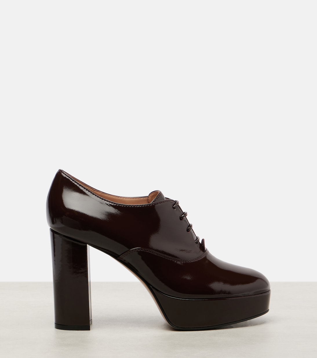 70 lace-up leather platform pumps | Gianvito Rossi