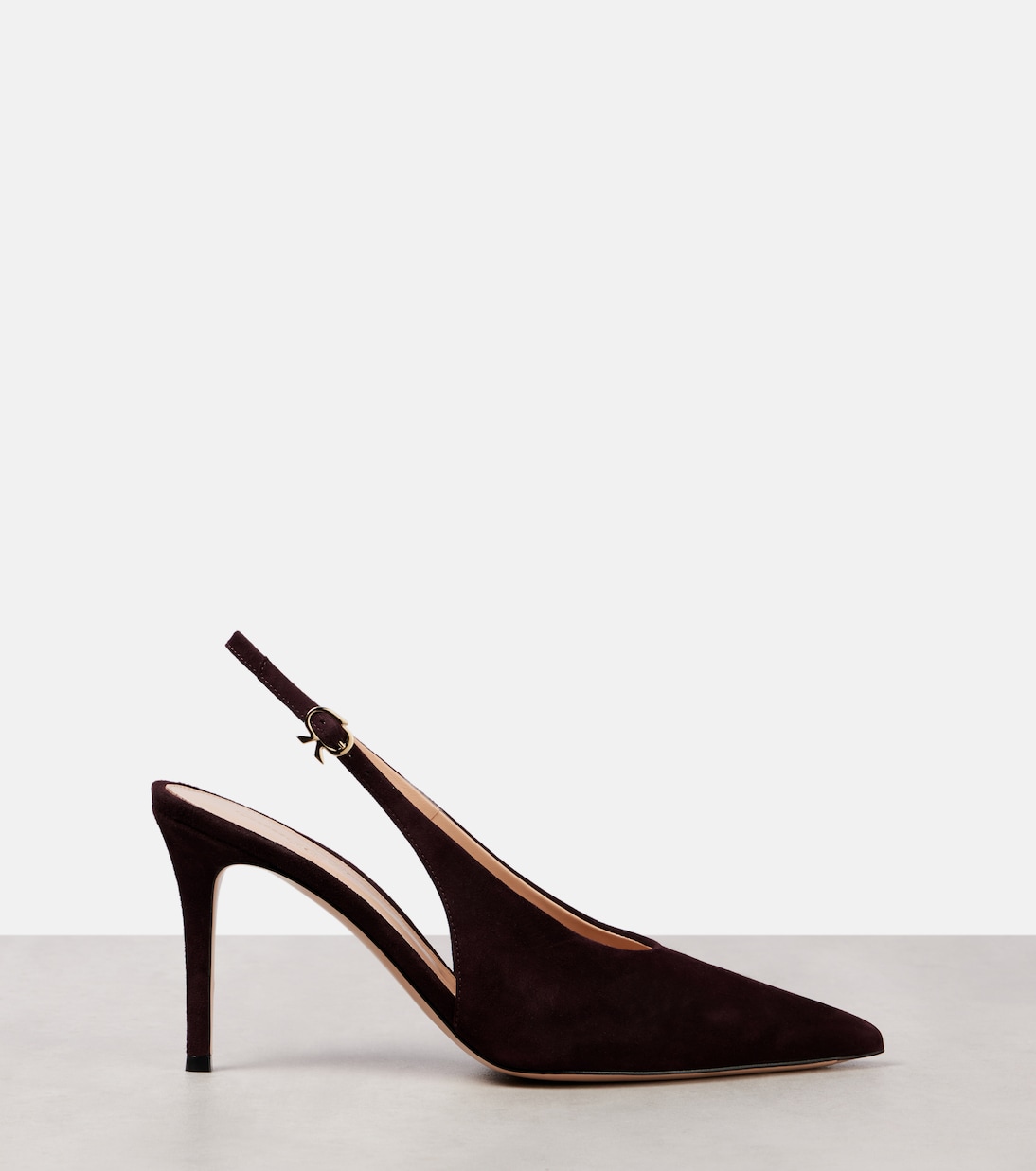 Escarpins slingback Robbie en daim | Gianvito Rossi