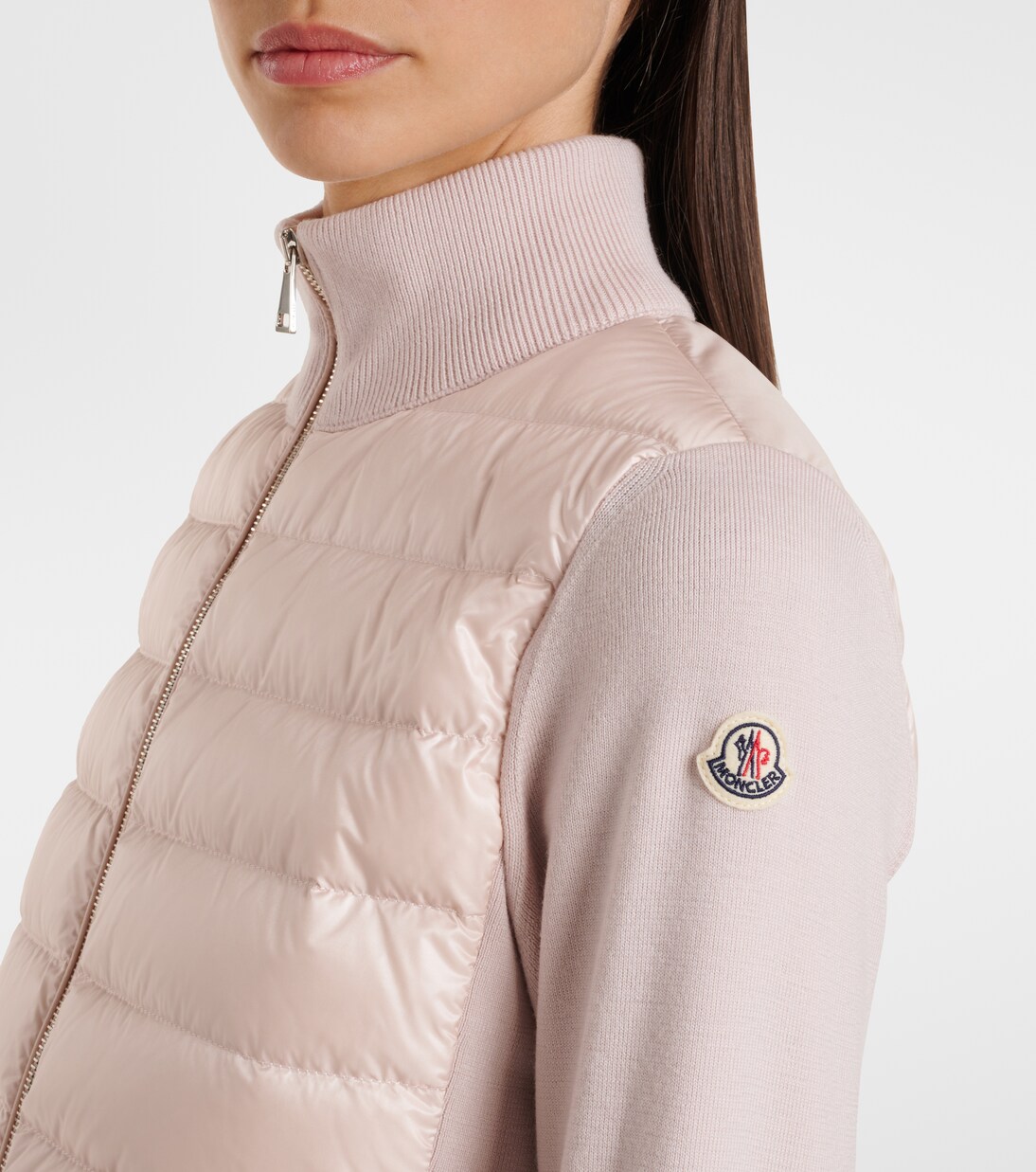 Down-paneled virgin wool cardigan | Moncler