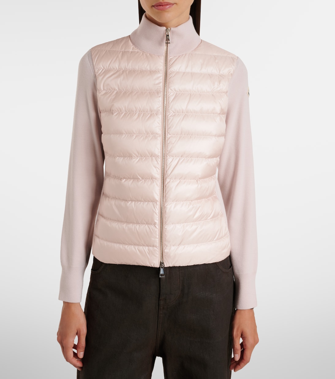 Down-paneled virgin wool cardigan | Moncler
