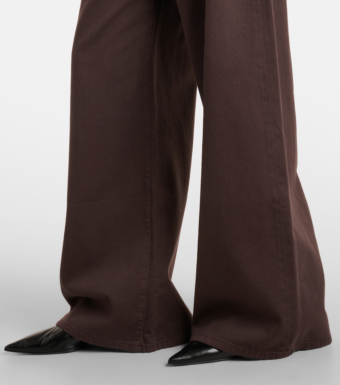 Jeans siamese a gamba larga in denim a vita media | Sportmax