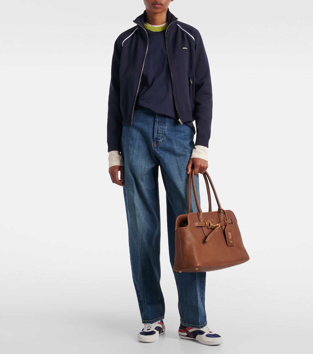 Schultertasche Aventure Large aus Leder | Miu Miu