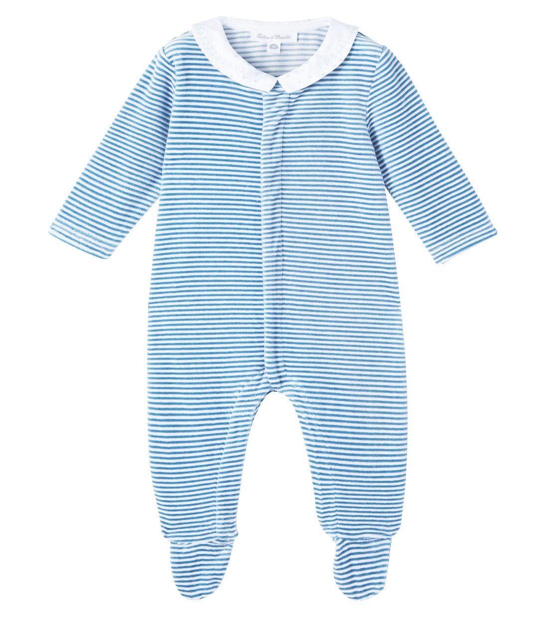 Baby striped cotton-blend jersey onesie | Tartine et Chocolat