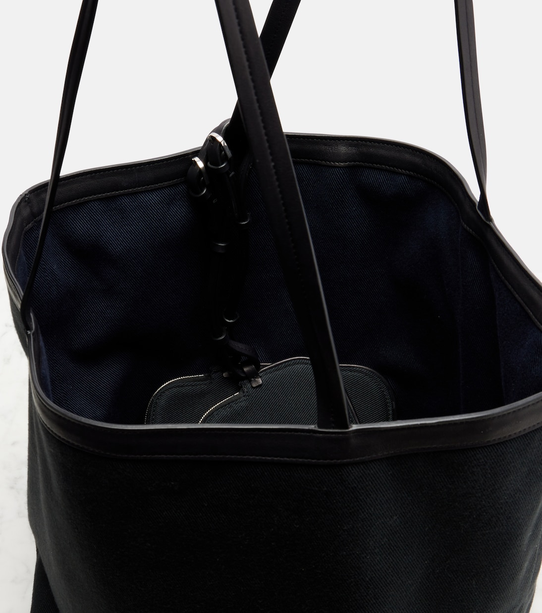 Wendbare Tote Bag Park Three Stitch mit Leder | The Row