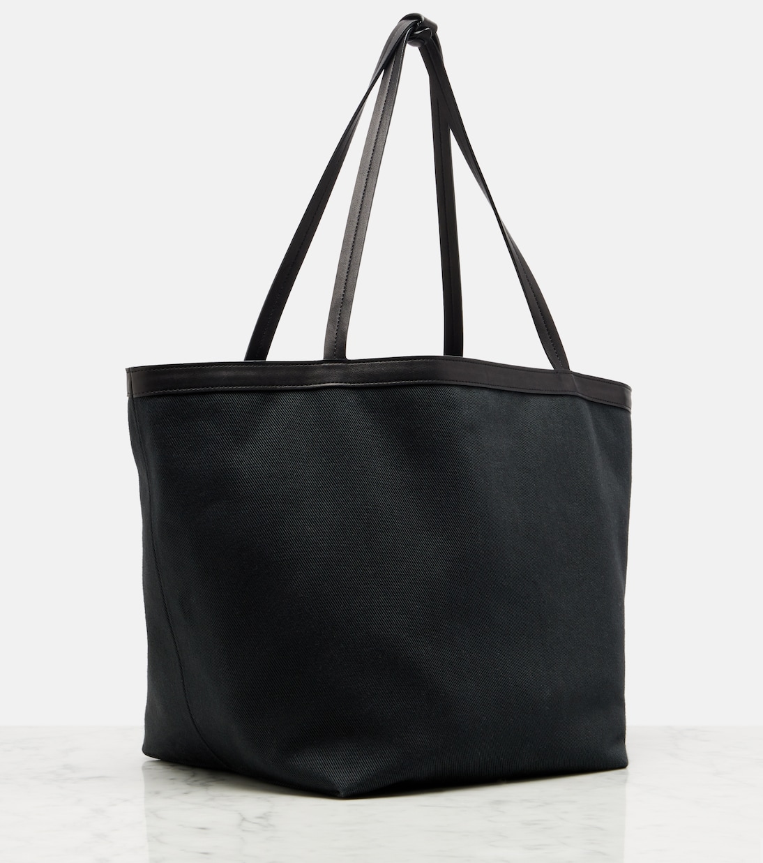 Wendbare Tote Bag Park Three Stitch mit Leder | The Row