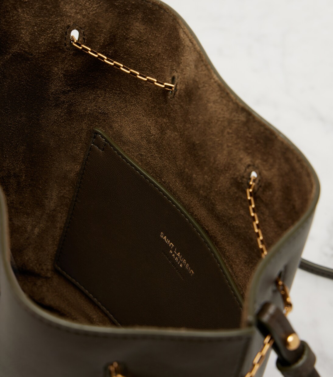 Secchiello Pochon Cassandre in pelle | Saint Laurent