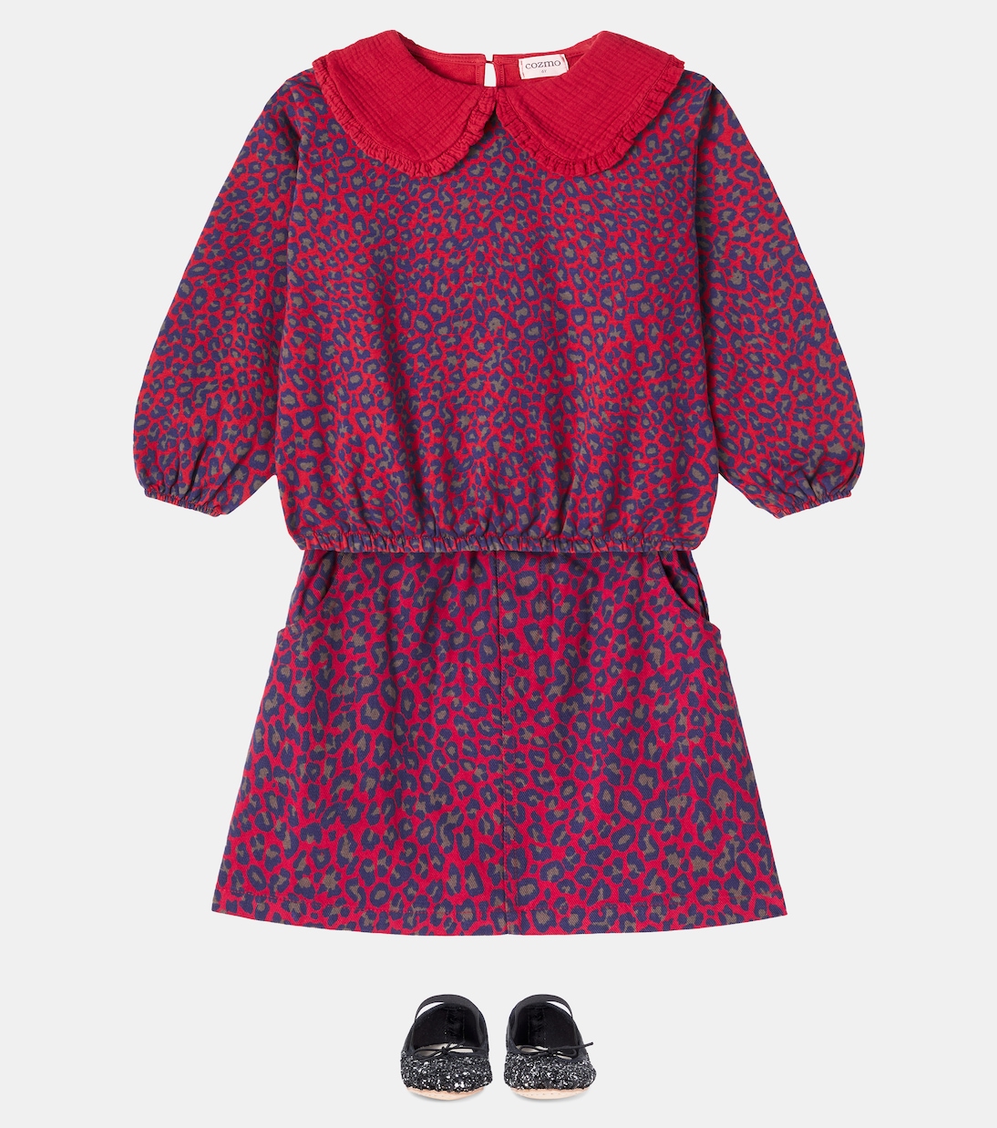 Jupe Lille en coton à motif léopard | Cozmo