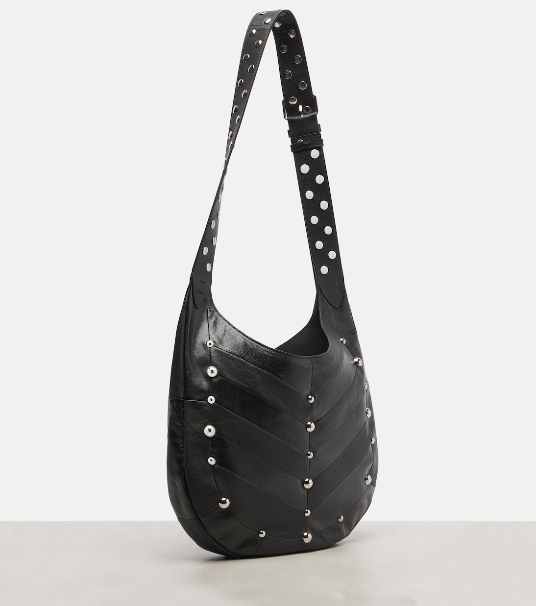 Verzierte Schultertasche Hoboho Large aus Leder | Valentino Garavani