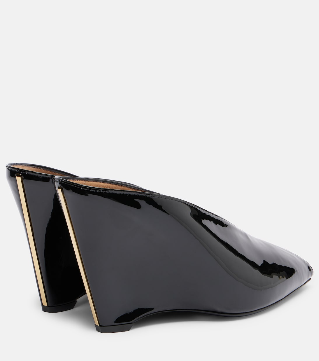 Alicia 95 patent leather wedge mules | Ferragamo