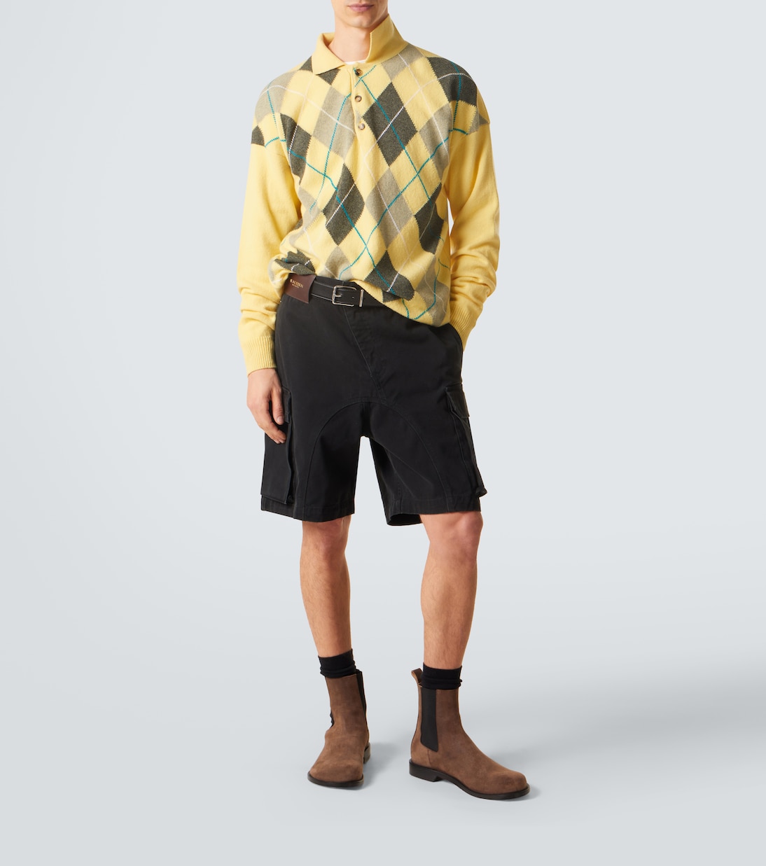 Twisted cotton shorts | JW Anderson