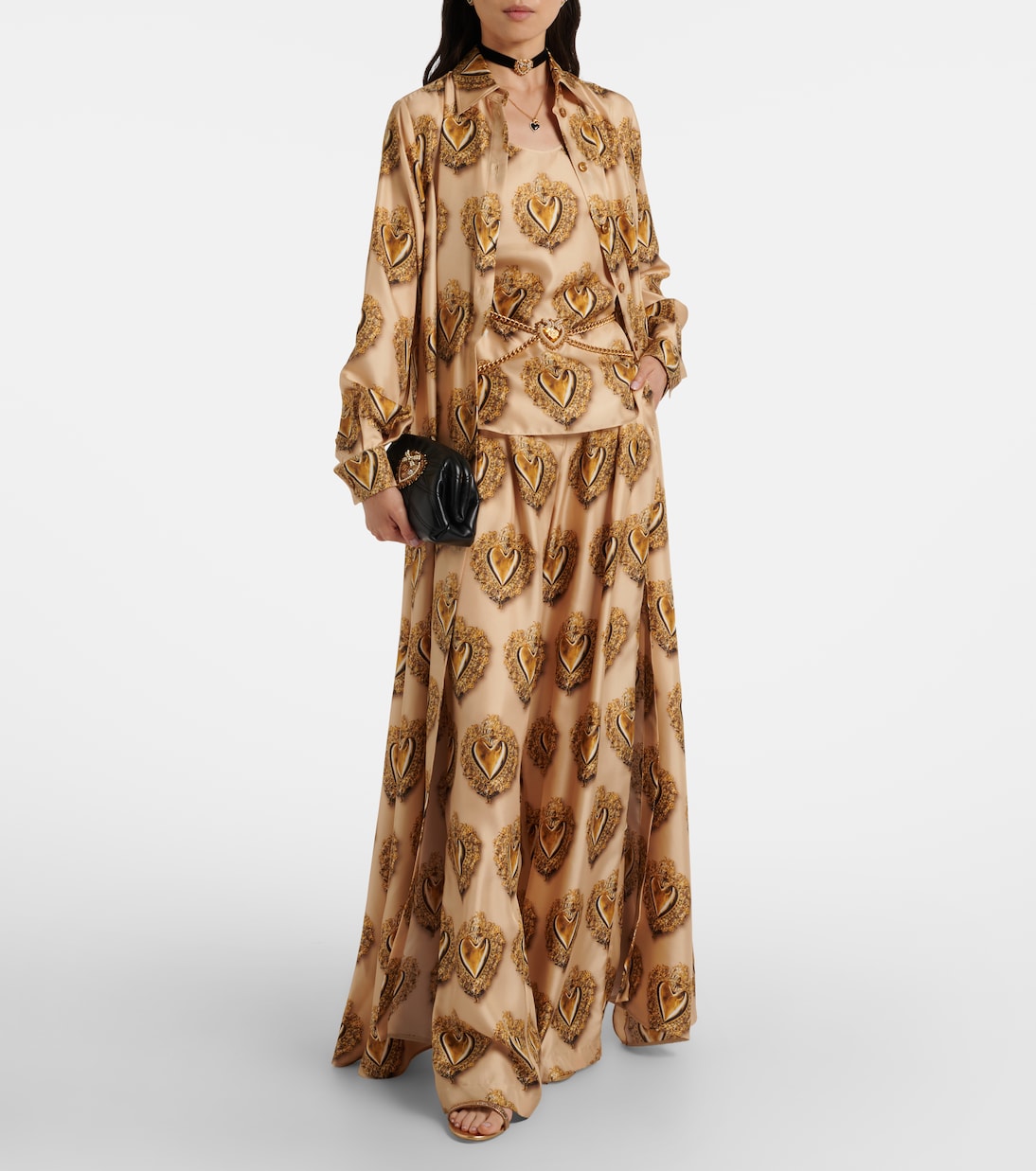 Printed silk shirt dress | Dolce&Gabbana