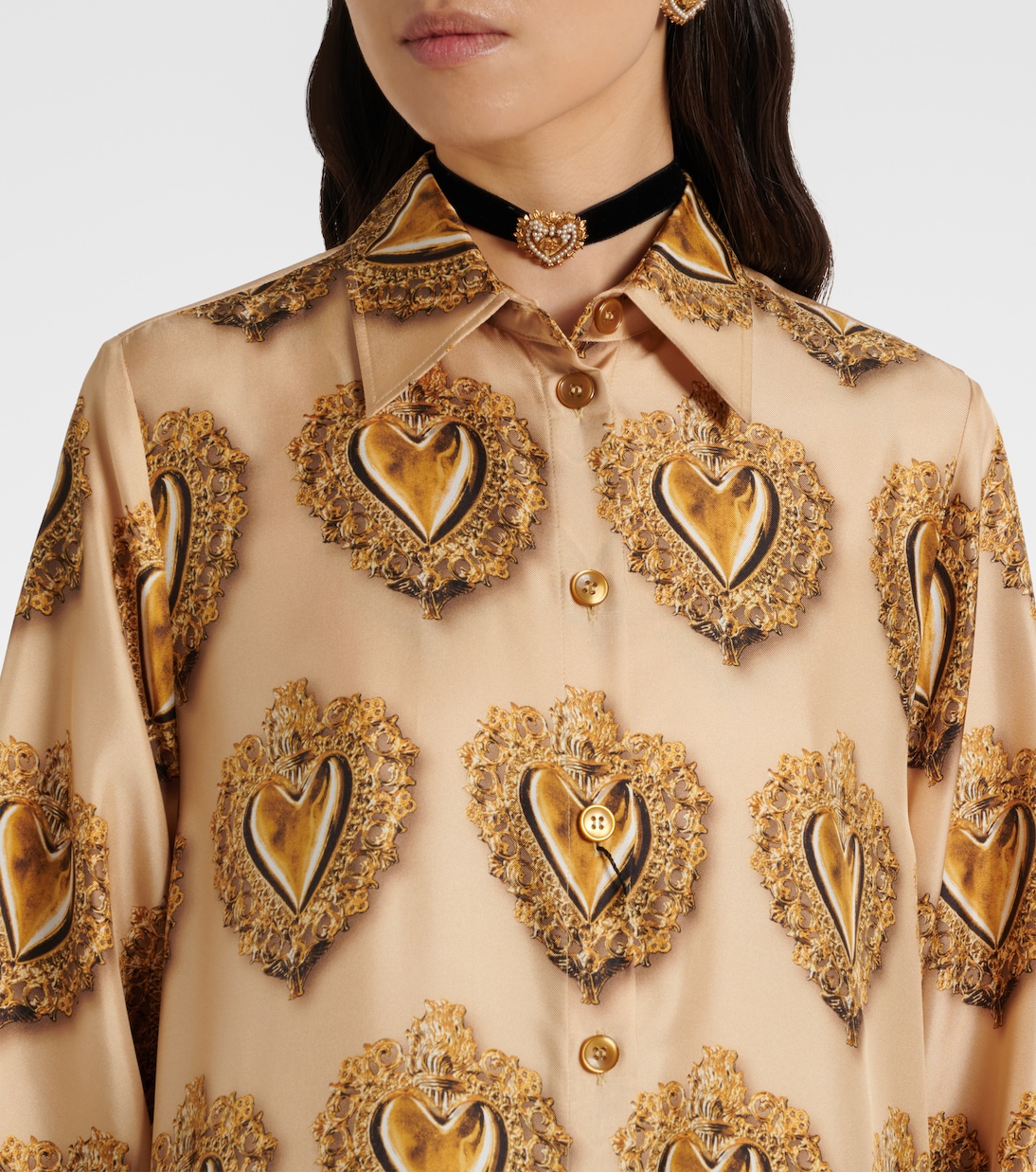Printed silk shirt dress | Dolce&Gabbana
