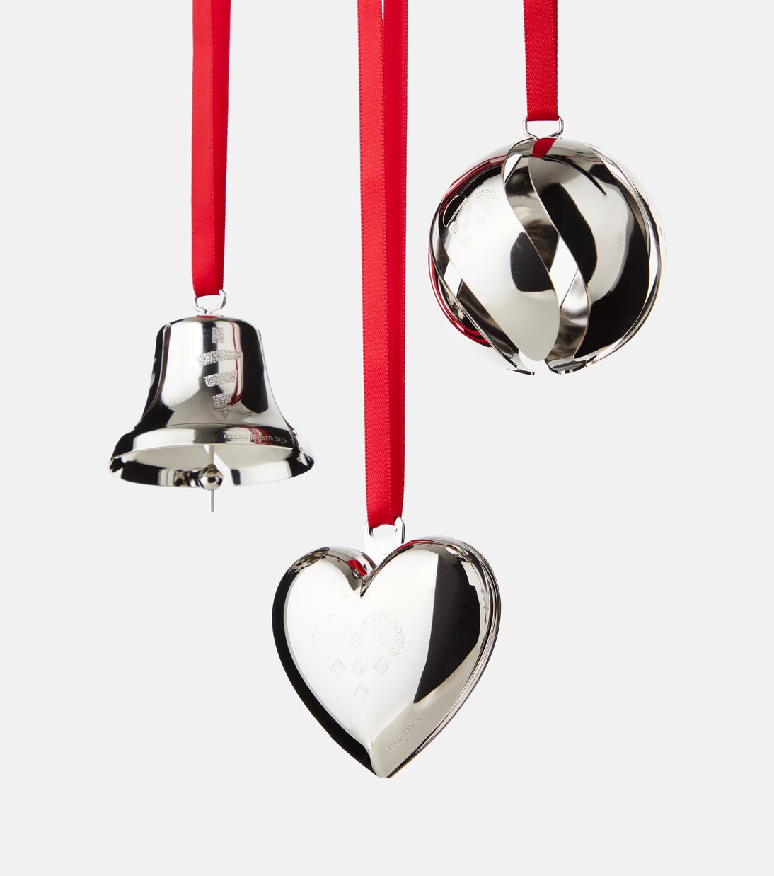Set of 3 palladium-plated ornaments | Georg Jensen