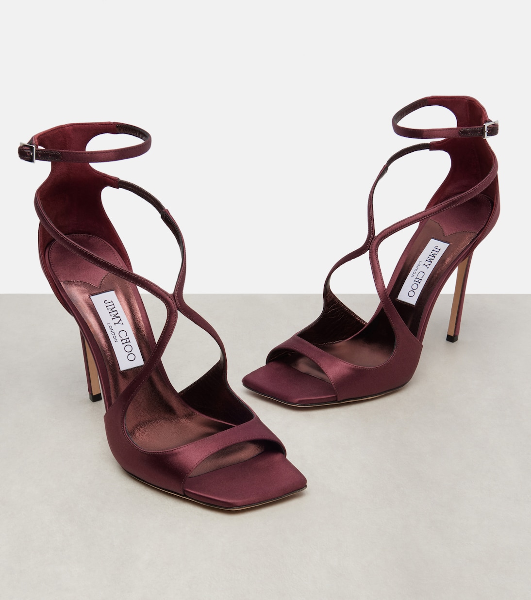 Azia 110 satin sandals | Jimmy Choo