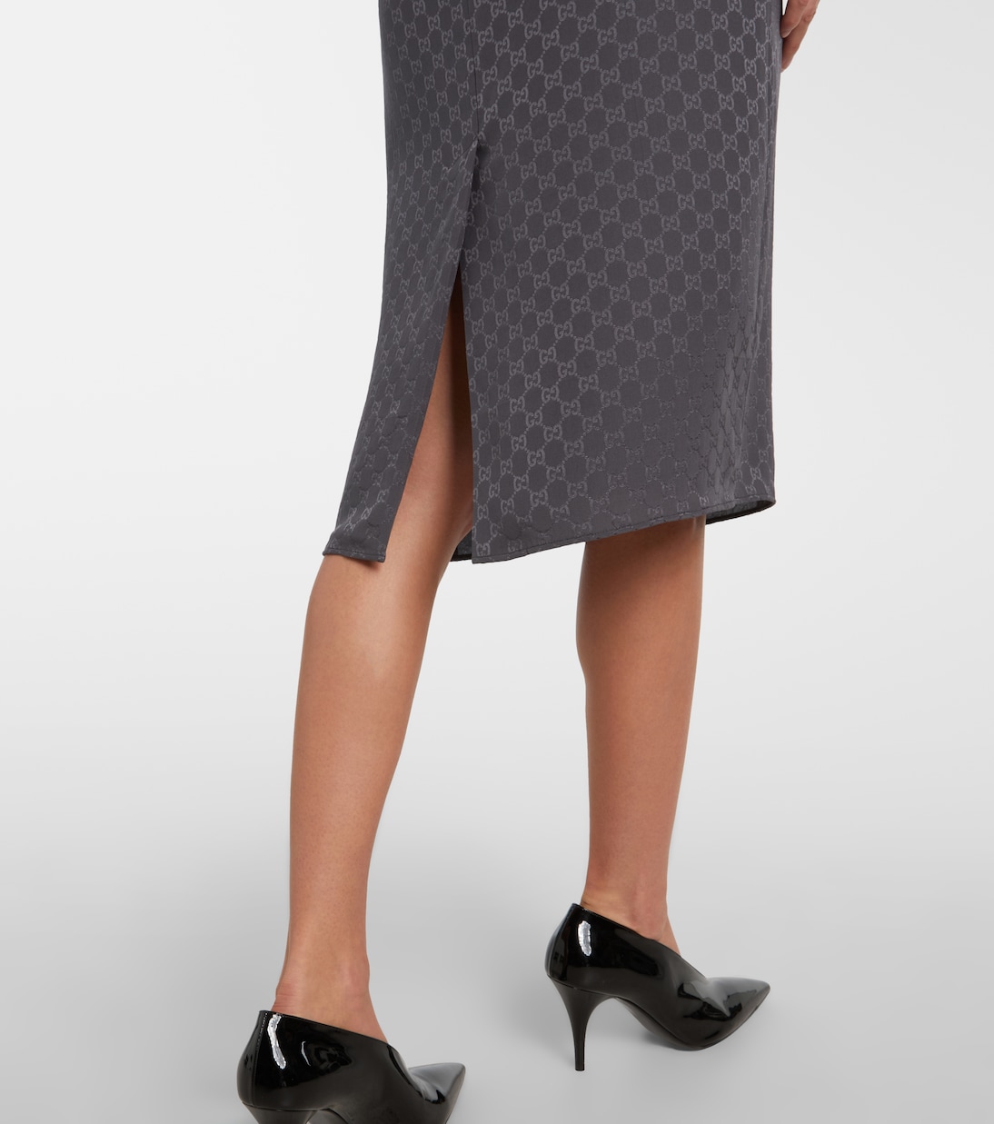 Low-Rise-Bleistiftrock GG aus Seide | Gucci