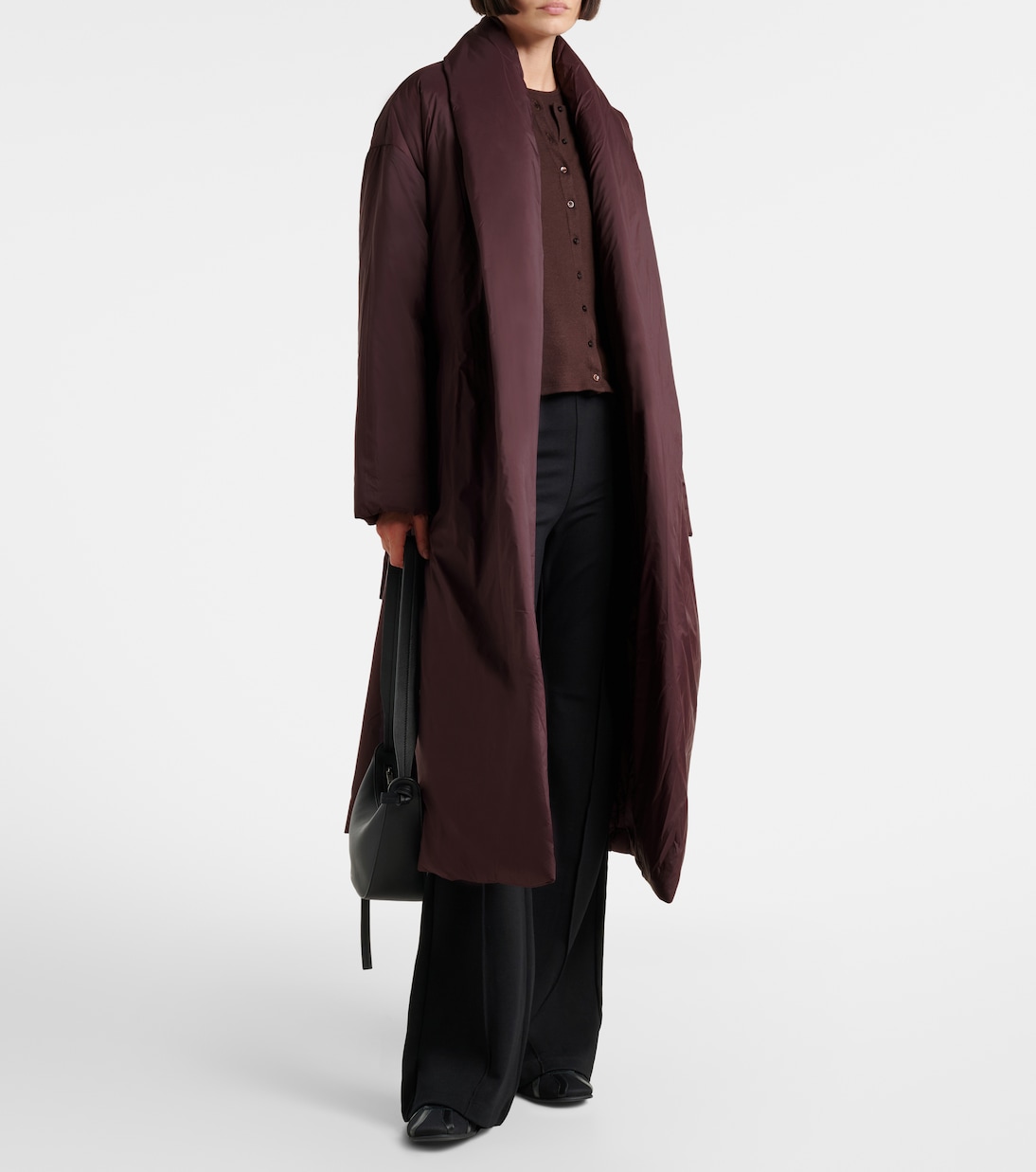 Bo belted taffeta puffer coat | Leset