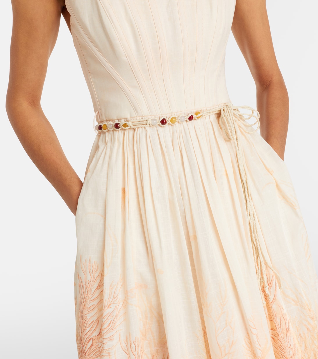 Wanderlust printed cotton midi dress | Zimmermann