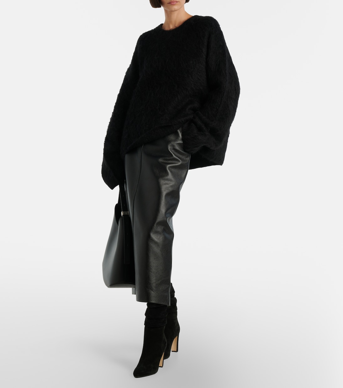 Calasso suede mid-calf boots | Manolo Blahnik