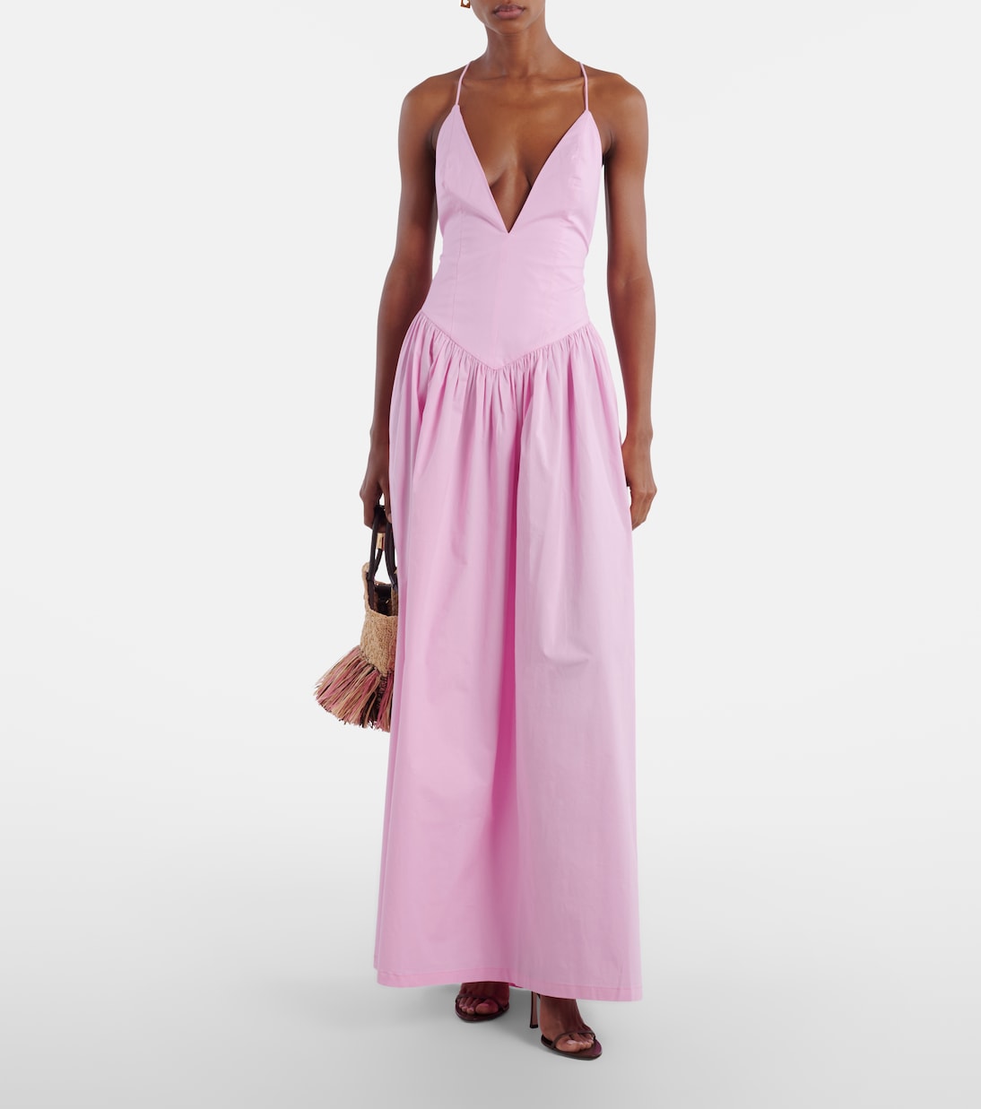 Maxikleid aus Baumwolle | Adriana Degreas