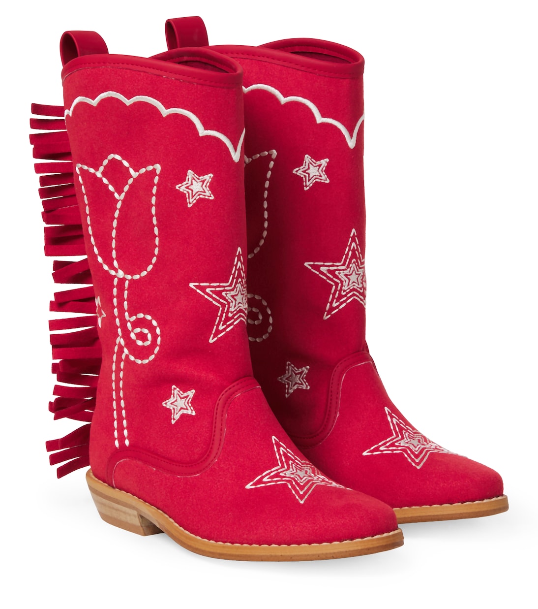 Embroidered fringed cowboy boots | Stella McCartney Kids